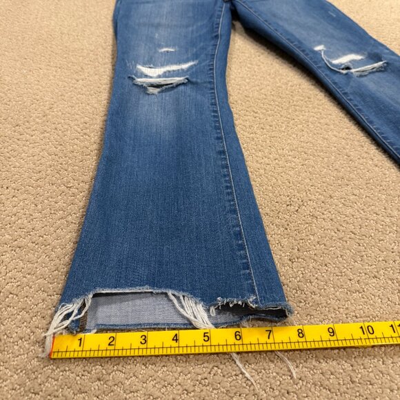 Madewell Cali Demi-Boot Jean Boho Ankle Bronson Wash: Button-Front Sz 25 JO512 - Picture 13 of 16